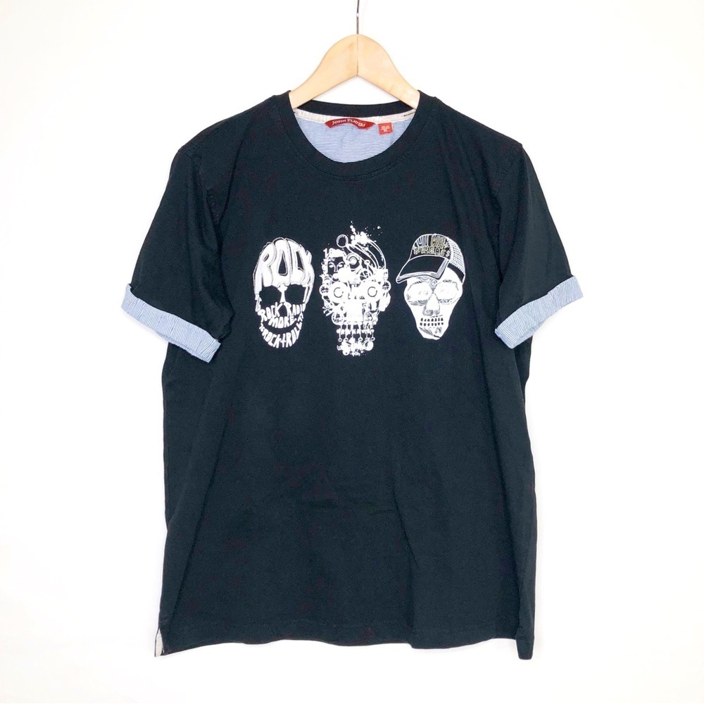 John Players Black graphic print T-shirt